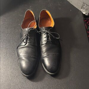 Ralph Lauren Black Leather Oxford Dress Shoes Sz 12D